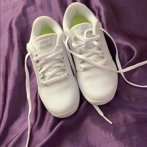 Little girls Nike cheer shoes